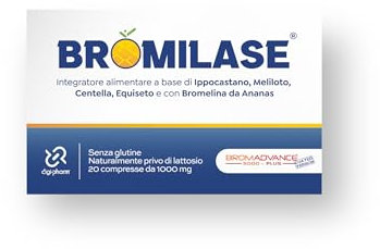 Bromilase Bromelina Forte Drenante Potente Anticellulite con Enzimi Digestivi per Cellulite Gambe e Glutei e Drenaggio Liquidi con Centella Asiatica Equiseto Detox Made in Italy