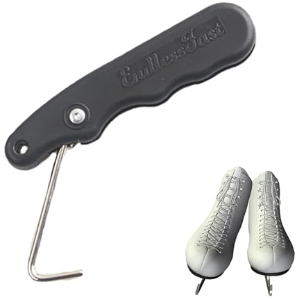 Bexdug Werkzeug zum Spannen von Schnürsenkeln - Schnürsenkel für Eishockey-Schlittschuhe | Professionelles Eishockey-Skate-Zubehör, Schnürsenkel-Haken-Werkzeug für Männer und Frauen