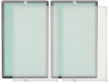 PUREBURG Replacement True HEPA Filter Set Compatible with Elechomes P300 and Storebary C380 Air Purifiers, H13 4-Stage Filtration Activated carbon 2-in-1 Air Clean Dust VOCs,2-Pack