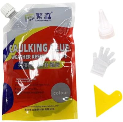 ZXCVWWE 1 Pcs 500g Platte Beton Riss wasserdichte Reparatur Dichtstoff Zement Riss für Reparatur wasserdichte Beton Isolierende Seala P0s9 Caulk