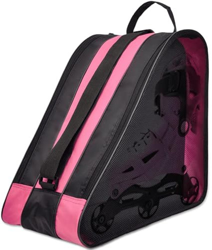 GBKDQQ Borsa per pattini a rotelle, in linea, per adulti, con tracolla regolabile, per scarpe da sci, per uomini e bambini