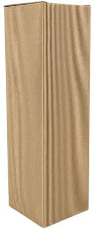 IDEA HOME 6er Set 6 Stück Weinbox, WAVE Elegante Weinbox aus Kraftpapier, Modernes Design, Click & Go System, Weinkarton, Weinflaschen-Geschenkverpackung