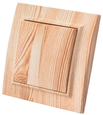 Interruttore va e viene,interruttore a parete grana di legno bianco 2 vie,interruttore meccanico a parete 86 mm, interruttore standard 10 Amp, 250 V