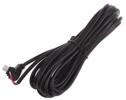 Yjcnelcr Câble de chargement USB mâle de 4 m à 2 fils MicroUSB Pigtail Câble coudé tête droite en option
