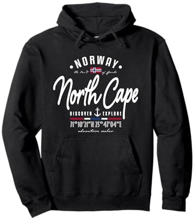 Norway North Cape Norwegische Flagge Noreg Norge Norwegen Pullover Hoodie