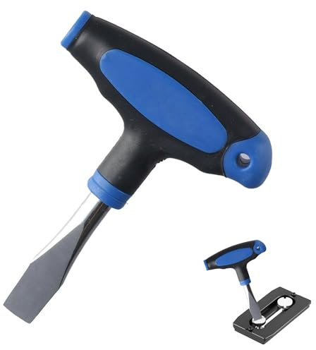 1PCS Large Flat Head Screwdriver Blue Flat Head Screwdriver Iron and Plastic Large Screwdriver Easy to Use Ergonomic Handle Flat Head Slotted Screwdriver with Plastic Handle for Film