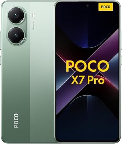 xiaomi POCO X7 Pro smartphone, 8+256GB, Green - UK Version 2 year Warranty (No Charger Included)