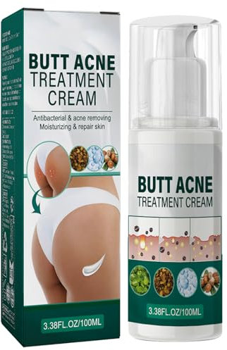 Crème pour les Boutons des Fesses,Crème Anti-Boutons pour les Fesses,Crème Anti-Acné Fesses,Élimine l'Acné des Fesses,Traitement pour Fesses,Crème Nettoyante Contre l'Acné,100ml