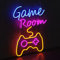 NAIZY LED Neon Schild Gaming Leuchtreklame Gamer Room Leuchtbuchstabe Helligkeit Einstellbar Gaming Zimmer Deko Neon Sign Licht Wanddekoration mit USB Kabel