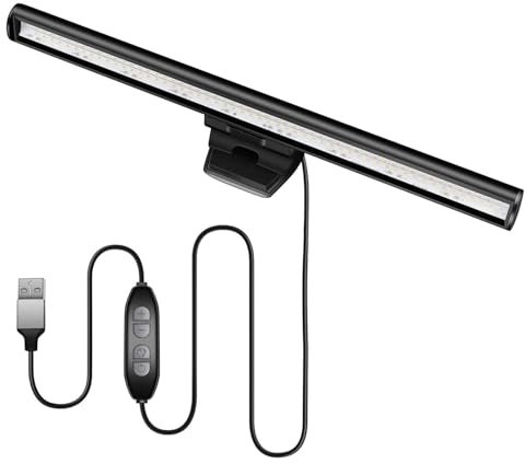 Genérico Barra De Luz De Pantalla LED, Luces LED Alimentadas Por USB Para Computadora, Lámpara De Monitor LED Alimentada Por USB Sin Reflejos De Pantalla Para Escritorio, Oficina, Hogar