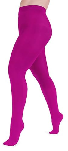 DONNA BC Collant Donna Curvy 50 Den, Collant Curvy Polo 50, Calze 50 Den Coprenti in Microfibra, Collant Taglie Forti Opaco Special Size, Collant Plus Size - Made in Italy