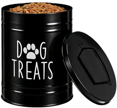 Boîtes De Stockage D'Aliments Pour Animaux - Bac Métallique Hermétique Avec Poignée,Récipient De Conserve Pour Chiots Et Chats Avec Couvercle | Pour Croquettes Friandises Oiseau Chiot Comptoir Armoire