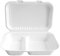 NATURESTAR BIO Lunchbox 2-geteilt | biologisch abbaubar | aus Zuckerrohr | 24,5x16x6,8cm