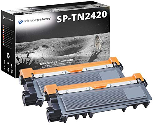 2 Schneider Printware Toner | 50% höhere Reichweite | kompatibel zu Brother TN-2420 TN2420 für Brother HL-L2310D HL-L2350DW HL-L2370DN HL-L2375DW MFC-L2710DW MFC-L2730DW MFC-L2750DW (2er TN2420XL)