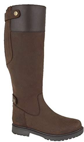 Woodland Womens/Ladies Harper Waxy Leather Country Boot (5 UK) (Dark Brown)