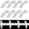 50x Set Angebot Trade-Shop Wandhalterung Halterung Befestigungs Clips für LED-Strip Leuchtstreifen Schlauch Lichtschlauch Lichterkette 10mm bis 16mm