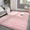 Pettop Flauschiger Rosa Teppich für Schlafzimmer, Wohnzimmer, 90 x 150 cm, Rechteckiger Plüsch für Mädchen, Kinder, Jungen, Rutschfest und Waschbar, Kinderzimmer, Klassenzimmer
