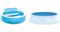 Intex 57190NP Swim Center Family Lounge Pool, 229 x 218 x 76 cm & 2902 Solarplane für 244 cm Pool