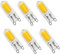 ShuoHui 6pcs G9 3W LED COB Lampe Birne Leuchtmittel Glühbirne Stiftsockel Warmweiß 230V AC 2700K