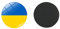 Ukraine Kühlschrankmagnete Flagge Kühlschrank Magnet Kristall Glas Dekorative Magnete für Kühlschrank, Magnettafel, Whiteboard, Pinnwand (1 Stück)