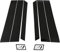 Hyundai 9999Z057090 N-Dekorset B/C-Säule Emblem Logo, 6-teilig, Schwarz