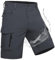 Wespornow Herren Shorts mit 7 Taschen Schnelltrocknend Wanderhose Kurz Cargo Bermuda Chino Kurze Hosen Stretch Outdoor Trekking Wandern MTB Männer Hose Wandershorts Leichte(DKGrau, L)