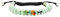 Bling Jewelry Unisex Boho Natürlicher Edelstein Natürlicher Hellgrüner Jade Multi Donut Disc Armband Für Frauen Verstellbares Schiebekordel 7 9”
