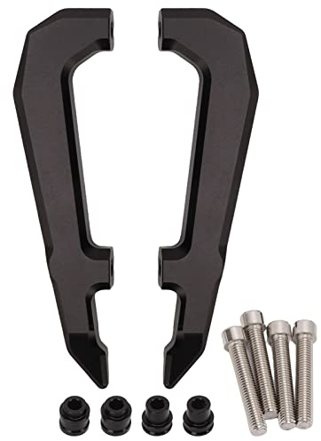 Sozius Haltegriff, 1 Paar Motorrad Beifahrersitz Lenker Aluminiumlegierung Ersatz für MSX125 GROM(Schwarz)