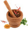 Juego de Mortero para Mortero, Mortero de Madera Natural Manual de Madera Molinillo de Mano Especias Juego de Mortero Molienda para Ajo Jengibre Triturar Especias Utensilios de Cocina
