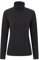 Mountain Warehouse Camber Half Zip Women's Fleece - Lightweight, Warm & Cosy Half Zip Sweatshirt Top - Best for Camping, Outdoors, Travelling & Hiking Black (Plain) 2XL