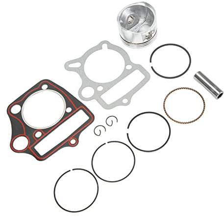 52,4-mm-Kolbenringe, Hochfester Dichtungssatz für 110-ccm-Metallring-Wiederaufbau, 125-ccm-Motor, ATV, Dirt Pit Bike, Go-Kart-Kit