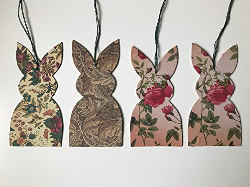 Osterhase, Papier/Pappe, zum Aufhängen, 4er Set