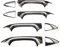 ABS-Chrom-Türgriffabdeckung Für Mercedes Für Benz C E R ML-Klasse W251 2007-2016 W203 2000-2007 W164 ML350 ML450 ML500 2006-2011 W211 Linker Rechter Äußerer Türgriff