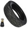 Scooter Tubeless Reifen, 10 Zoll 10X2.50-6.5 Tubeless Reifen für Max G30 60/70-6.5 für Elektroroller-Zubehör (Reifen+gerade Düse)