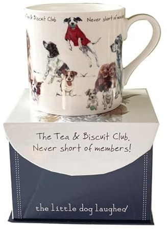 Cute Dog Mug The Tea & Biscuit Club Little Dog Laughed Mug In Gift Box