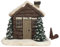 Neamou Räucherhäuschen Weihnachten Deko Mit 2 Räucherkegeln, Räucherkegel Weihnachten Halter, Log Cabin Incense Burner, Weihrauchbrenner Räucherkegel Haus, Räucherhaus Incense Holder
