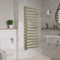 Warmehaus 1600x600mm 800W Square Designer Electric Heated Towel Rail Bathroom Ladder Radiator Warmer Brushed Brass