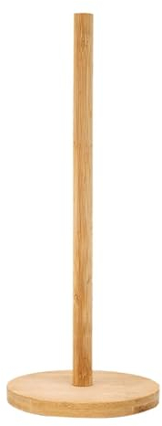 Papel de pie de madera, estante para pañuelos para encimera, soporte para toallas de papel rústico, estante para pañuelos antideslizante natural con soporte para humedad, calor, estante para almacenam