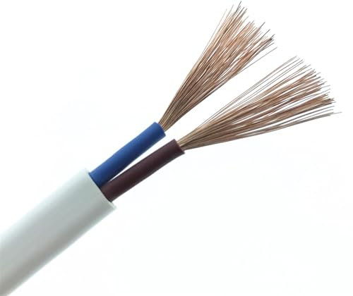 câble flexible Fil électrique gainé de 10 mètres, Double fil souple à 2 cœurs 1/1, 5/2, 5mm, cordon d'alimentation multibrins étanche, amélioration de l'habitat connecteur d'extension (Size : 2X2.5mm
