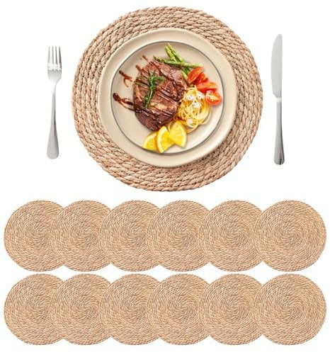 Water Hyacinth Placemats 35cm, Set of 12