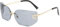 Futuristische klassische randlose Sonnenbrille für Damen mit Verlaufsgläsern Modische Sonnenbrille mit Rundum-Rahmen und Schild für Herren, randlose, schmale Sonnenbrille (Eine Größe,Hellgrau)