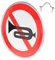 VILLFUL Panneau De Signalisation Réfléchissant Résistant Aux Intempéries À La Rouille Facile À Installer Avec Symbole D'interdiction De Klaxon