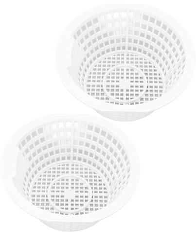 CDQL 2PCS Skimmer Basket, Debris Removal Long Lasting Use 8928 for Ground Pool Spa Shop, Skimmer Basket for Above In Ground Swimming Pools
