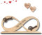 Amaisso® Regalo Original Pareja Aniversario - Infinito Personalizado con Nombres y Fecha en Madera para Bodas, San Valentin, Novios, Enamorados - Diseño Artesanal Ideal para Decoracion del Hogar