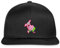 Spreadshirt Spongebob Schwammkopf Patrick Star Stick-Motiv Snapback Cap, One Size, Schwarz/Schwarz