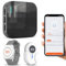 DAYTECH Notrufknopf für Senioren auf Handy, WiFi Tuya Smart Senioren Notfallknopf Alert System, Hausnotruf für ältere Patienten Behinderte,Kinder SOS Notruf(2Empfänger+1Notruf Armband+2Tasten)