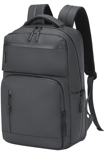 SUIKIHUM Laptop Backpack for Men,Flight Approve Daypack Anti-Theft Rucksack | Waterproof Travel Backpack,with 15.6-inch Laptop Sleeve,Gray