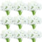 Janinka 40 Pcs Calla Lily Artificial Flowers Bulk Calla Lilies Bouquet for Wedding Fake Real Touch Faux Bridal Bouquet Silk Lily Bouquet for Home Party Decoration, 14 Inch (White)