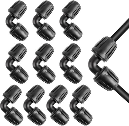 Riisoyu 15 pezzi Connettore a 4/7 T per tubo da giardino, raccordo irrigazione a goccia riduttore a T per sistema di irrigazione tubi in PE giardino e orto accessori irrigazione a goccia resistenti