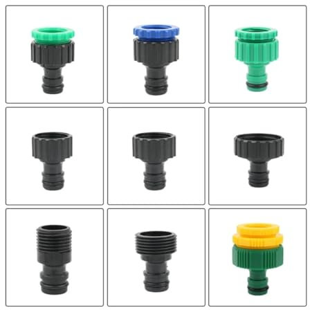 2 pezzi di plastica 1/2 3/4 1 pollice maschio/femmina filetto giardino irrigazione attacco rapido rubinetto acqua di rubinetto adattatore connettore(A5)